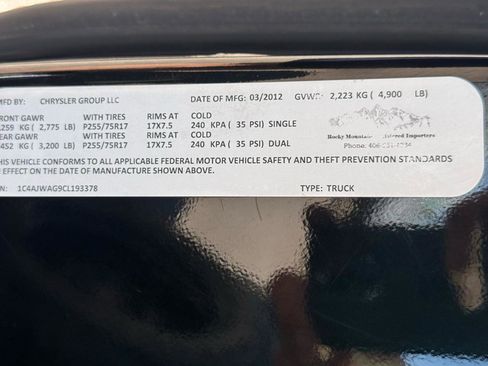 Used 2012 Jeep Wrangler Sport w/ Connectivity Group AWD/4WD image 25