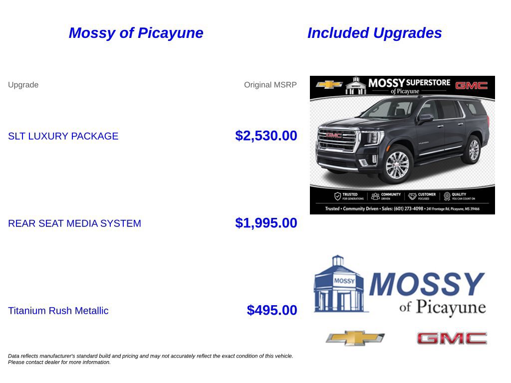 Used 2024 GMC Yukon XL SLT w/ SLT Luxury Package RWD image 7