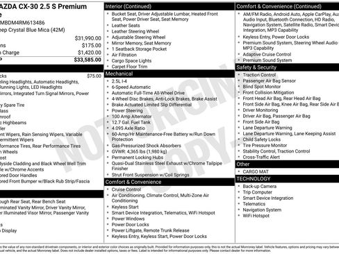 Used 2024 MAZDA CX-30 AWD 2.5 S w/ Premium Package image 21