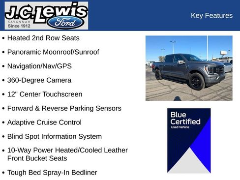 Certified 2023 Ford F150 Platinum w/ Equipment Group 701A High image 35