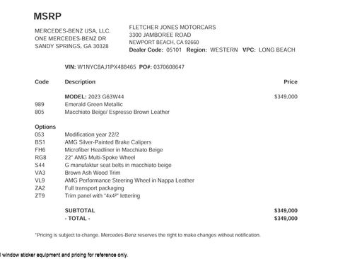 Used 2023 Mercedes-Benz G 63 AMG Squared image 26