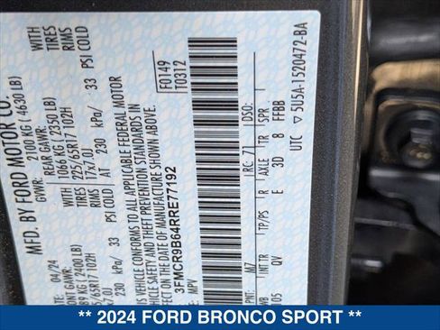 Certified 2024 Ford Bronco Sport Big Bend image 24