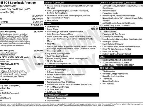 Used 2024 Audi SQ5 Prestige w/ Prestige Package AWD/4WD image 2
