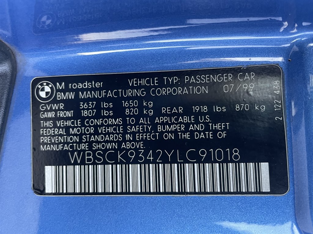 Used 2000 BMW M Roadster RWD image 32