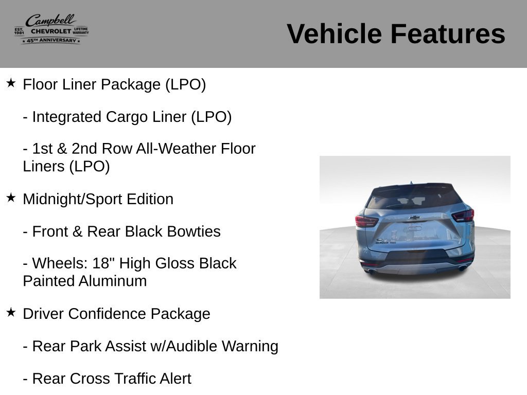 Used 2024 Chevrolet Blazer LT w/ Midnight/Sport Edition AWD/4WD image 10