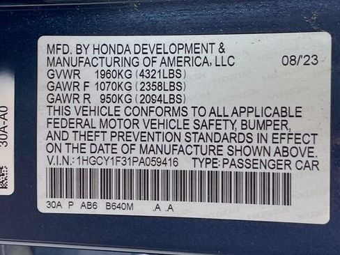Used 2023 Honda Accord EX image 32