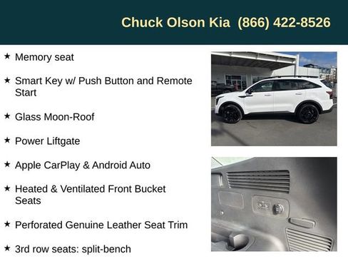 Certified 2024 Kia Sorento SX Prestige w/ Olive Brown Leather Package image 10