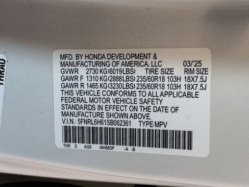 Used 2025 Honda Odyssey EX-L image 35