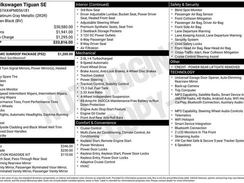 Used 2023 Volkswagen Tiguan SE w/ Panoramic Sunroof Package FWD image 7