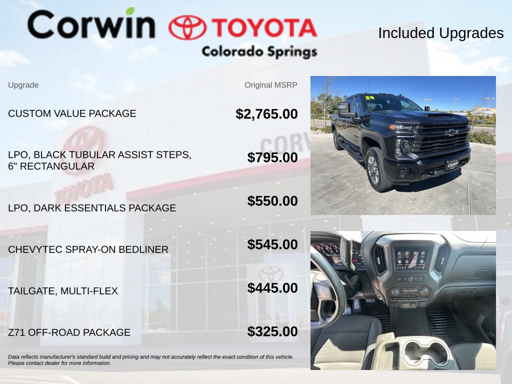Used 2024 Chevrolet Silverado 2500 Custom w/ Custom Value Package AWD/4WD image 4