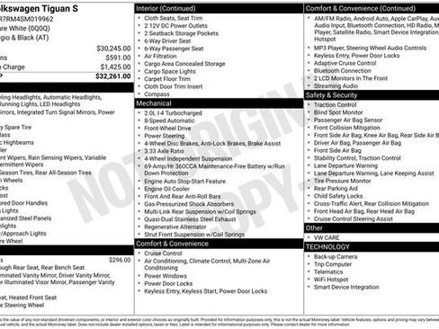 Certified 2025 Volkswagen Tiguan S image 37