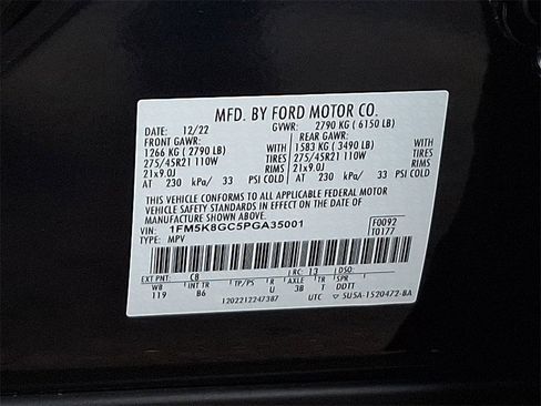 Certified 2023 Ford Explorer ST w/ Equipment Group 401A image 28