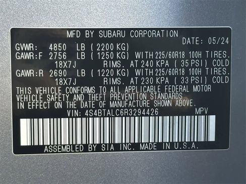 Certified 2024 Subaru Outback Onyx Edition image 22