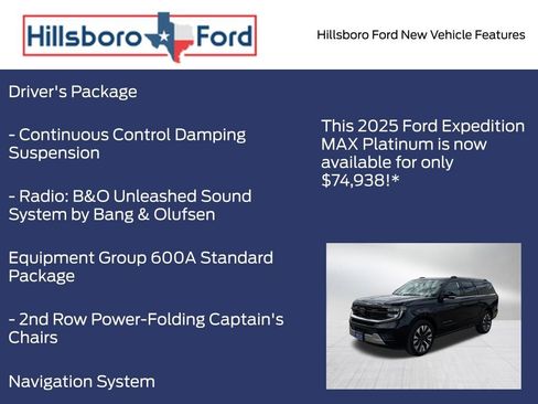 New 2025 Ford Expedition Max Platinum w/ Driver's Package image 5