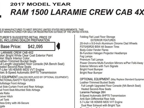 Used 2017 RAM 1500 Laramie image 18