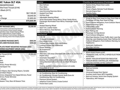 Certified 2023 GMC Yukon SLT w/ SLT Luxury Package AWD/4WD image 5