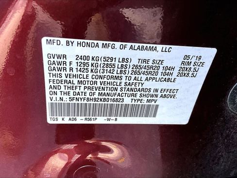 Used 2019 Honda Passport Touring image 32