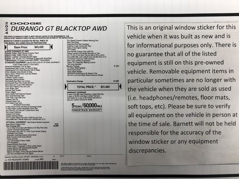 Certified 2024 Dodge Durango GT image 2