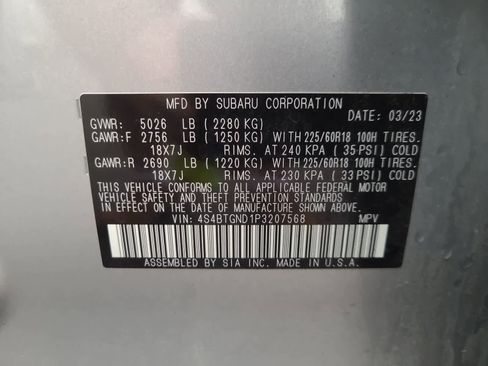 Used 2023 Subaru Outback Limited XT image 29