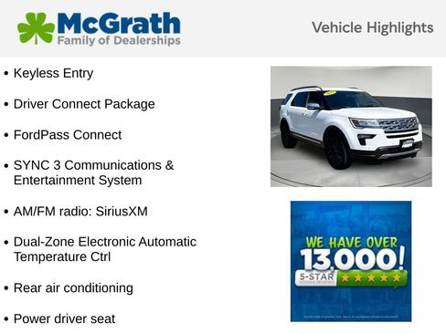 Used 2019 Ford Explorer XLT w/ Equipment Group 202A AWD/4WD image 6