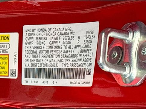 New 2026 Honda Civic Sport image 24