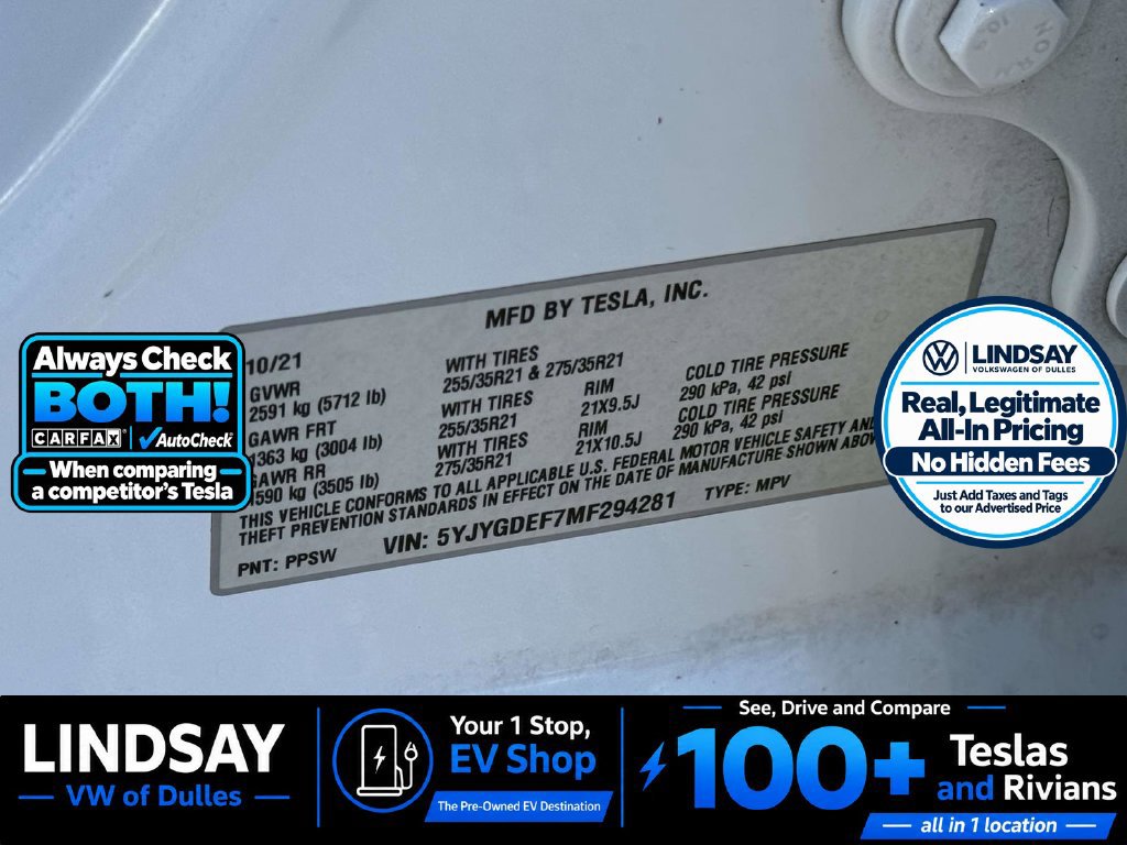 Used 2021 Tesla Model Y Performance AWD/4WD image 30