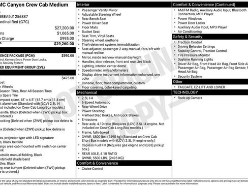 Used 2018 GMC Canyon 2WD Crew Cab w/ Convenience Package image 4