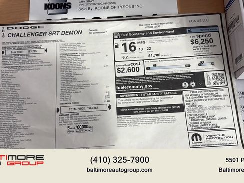Used 2018 Dodge Challenger SRT Demon image 31