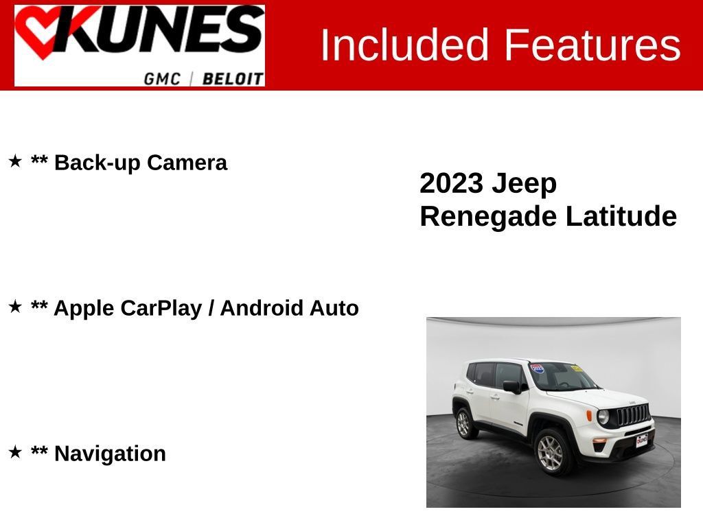 Used 2023 Jeep Renegade Latitude AWD/4WD image 2