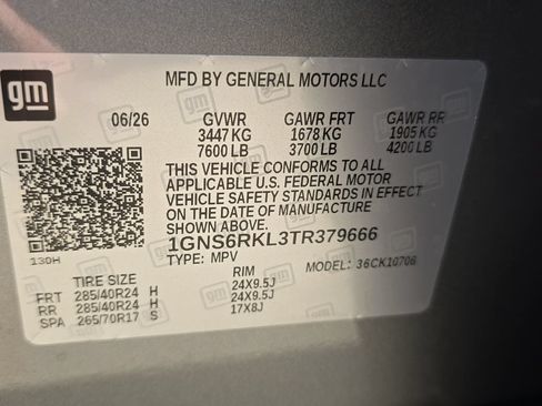 New 2026 Chevrolet Tahoe RST w/ Advanced Technology Package AWD/4WD image 36