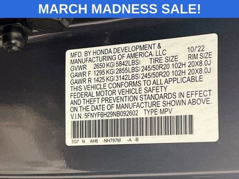 Used 2022 Honda Pilot Special Edition image 30