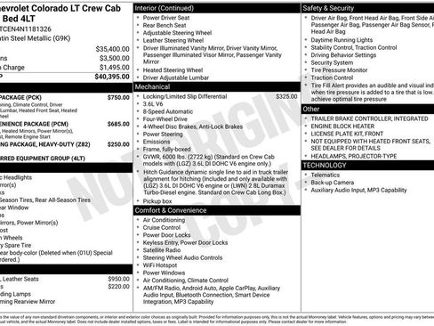 Used 2022 Chevrolet Colorado LT w/ Luxury Package image 40