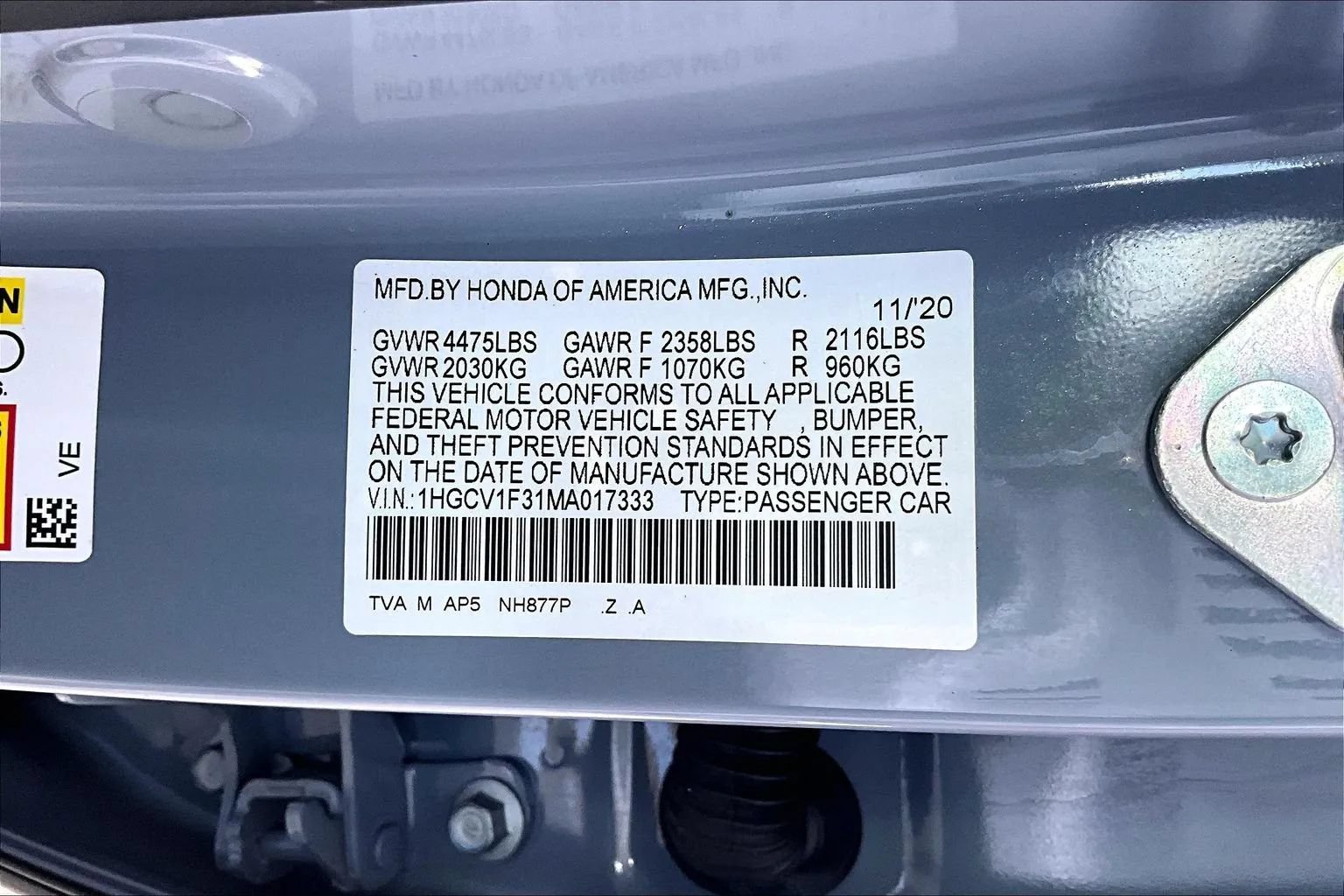 Used 2021 Honda Accord Sport image 16