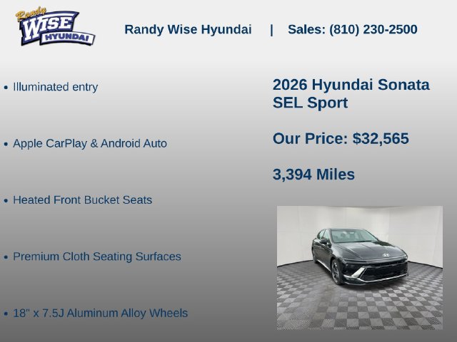 New 2026 Hyundai Sonata SEL AWD/4WD image 15