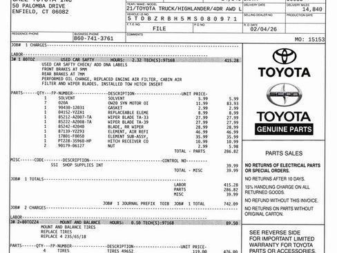 Used 2021 Toyota Highlander LE image 9