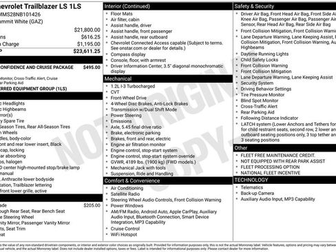 Used 2022 Chevrolet TrailBlazer LS FWD image 19