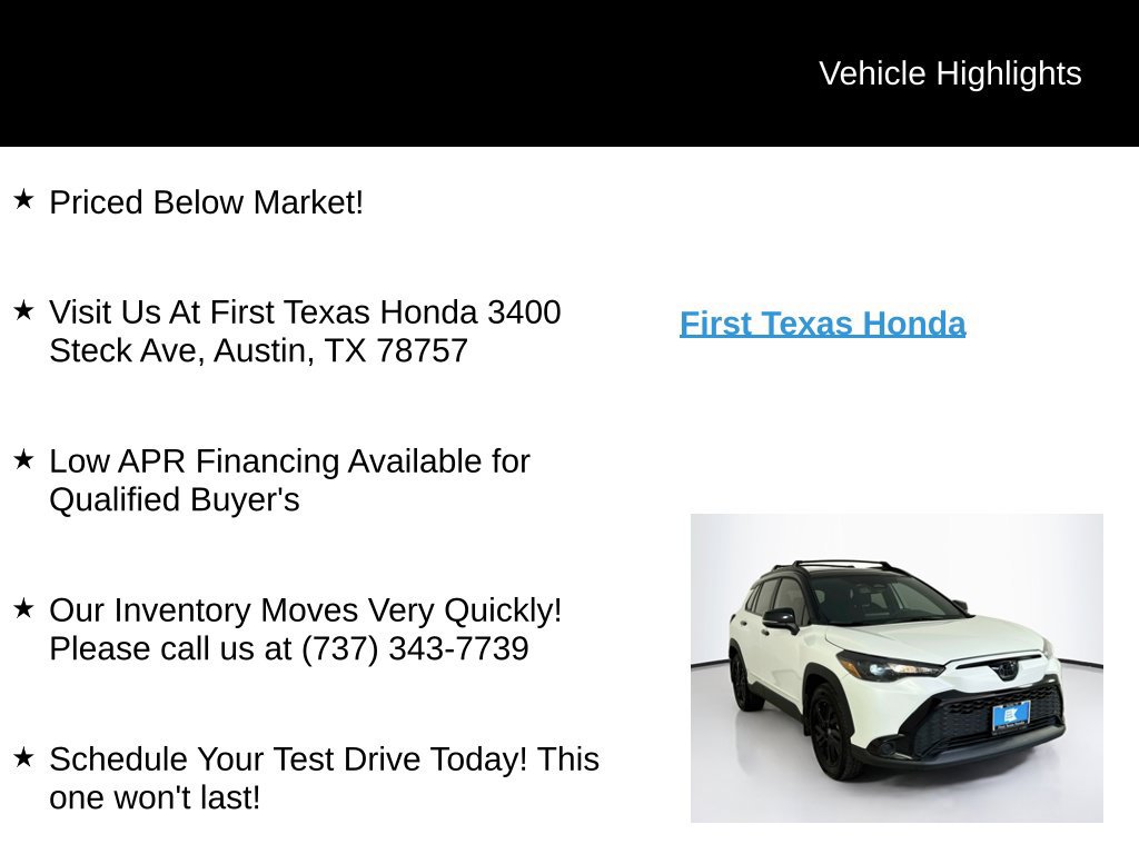 Used 2025 Toyota Corolla Cross AWD Hybrid image 9