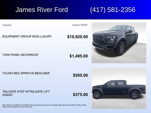 Used 2020 Ford F150 Raptor w/ Equipment Group 802A Luxury AWD/4WD image 5