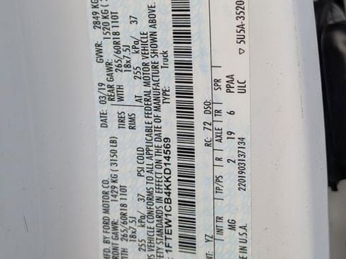 Used 2019 Ford F150 XLT w/ Equipment Group 302A Luxury image 29