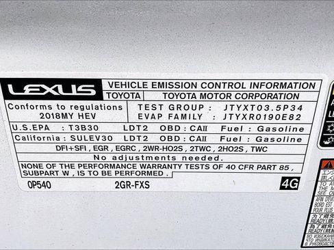 Used 2018 Lexus RX 450h F Sport w/ Premium Package image 36