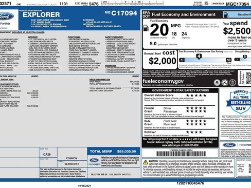 Used 2021 Ford Explorer King Ranch w/ Premium Technology Package image 28