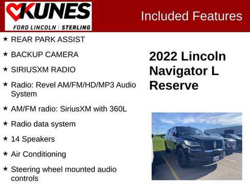 Used 2022 Lincoln Navigator L Reserve w/ Monochromatic Package AWD/4WD image 3