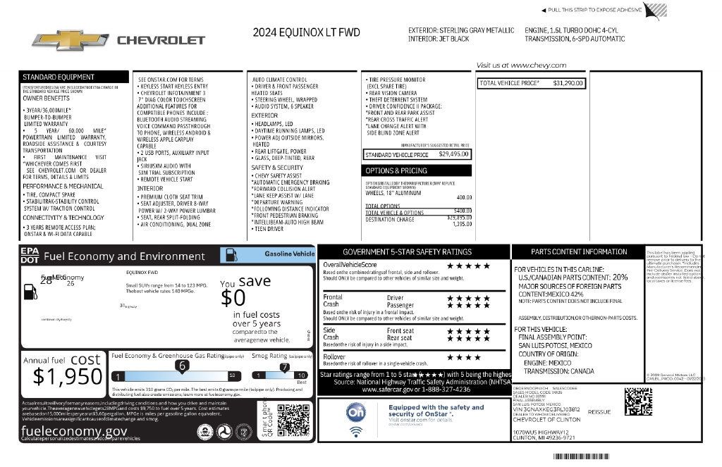 Used 2024 Chevrolet Equinox LT FWD image 11