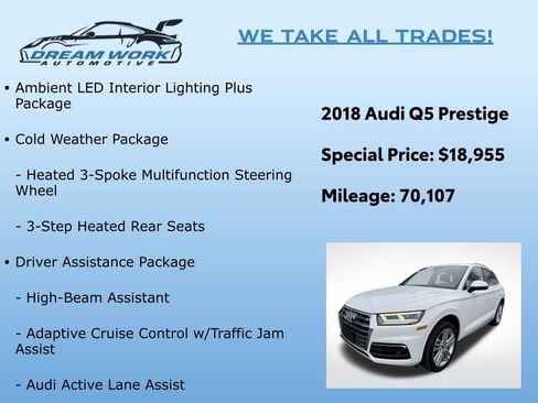 Used 2018 Audi Q5 Prestige w/ Prestige Package image 2