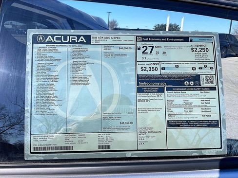 New 2025 Acura ADX A-Spec image 41