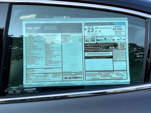 New 2026 Genesis G70 2.5T Prestige image 14