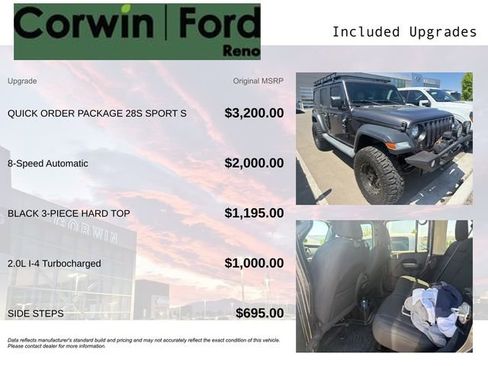 Used 2019 Jeep Wrangler Unlimited Sport S AWD/4WD image 3