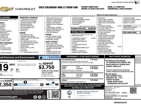 Used 2023 Chevrolet Colorado LT w/ LT Convenience Package II image 32