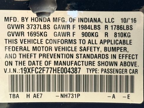 Used 2017 Honda Civic EX image 41