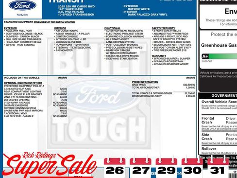 New 2025 Ford Transit 250 148 Medium Roof image 2